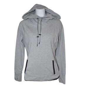 Athleta Sentry Pullover Athletic Hoodie Gray Workout Gym Running Outdoors Medium